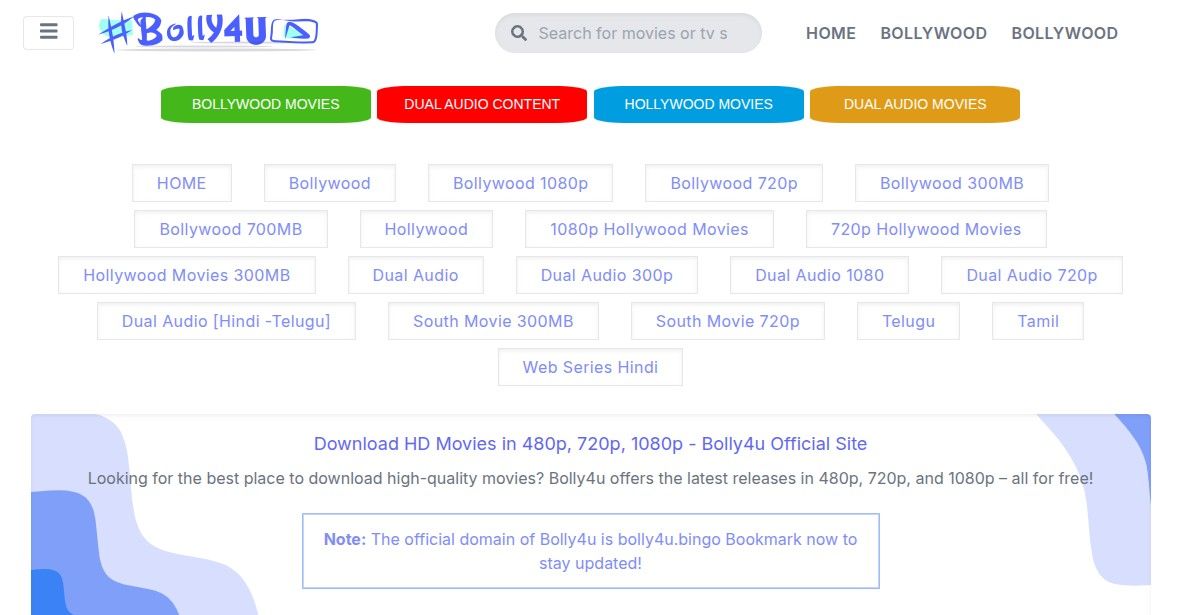 Bolly4u Hub